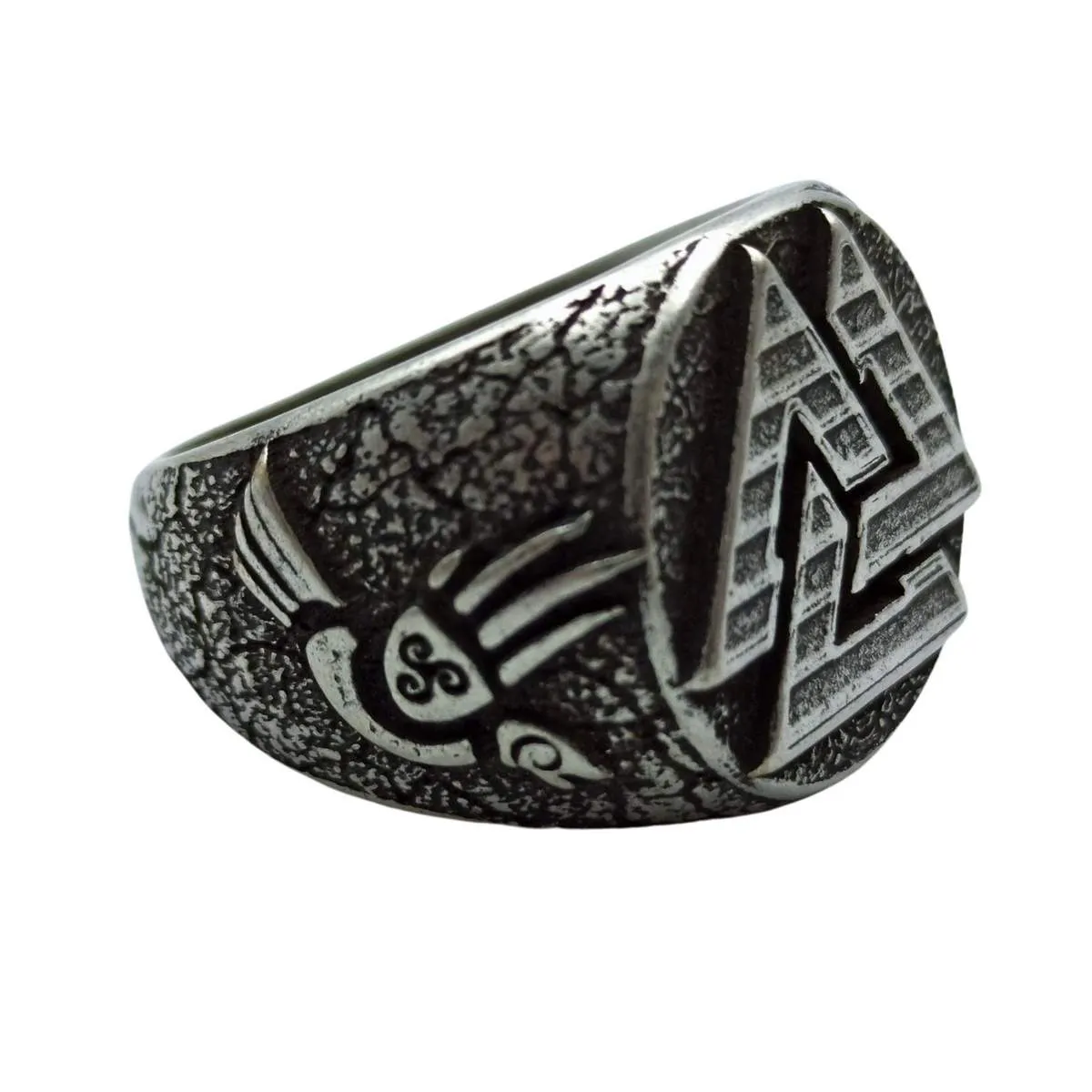 Valknut ring from bronze