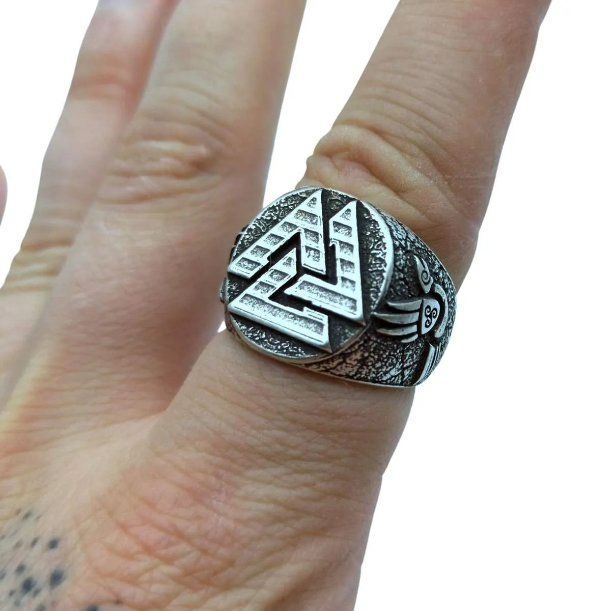 Valknut ring from bronze