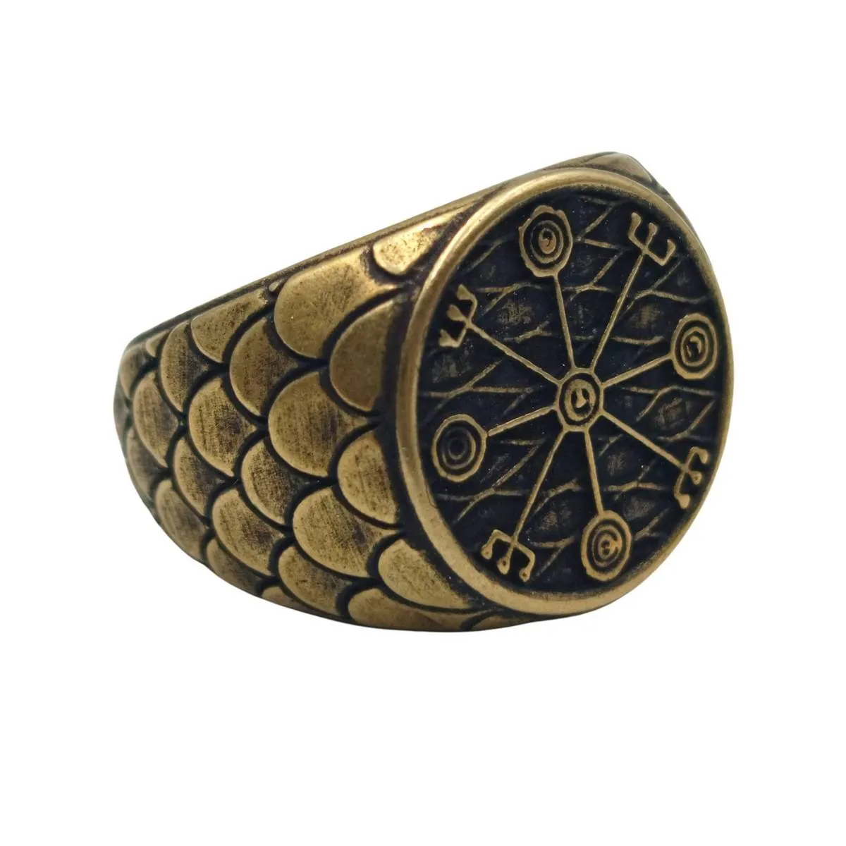 Veidistafur stave ring from bronze