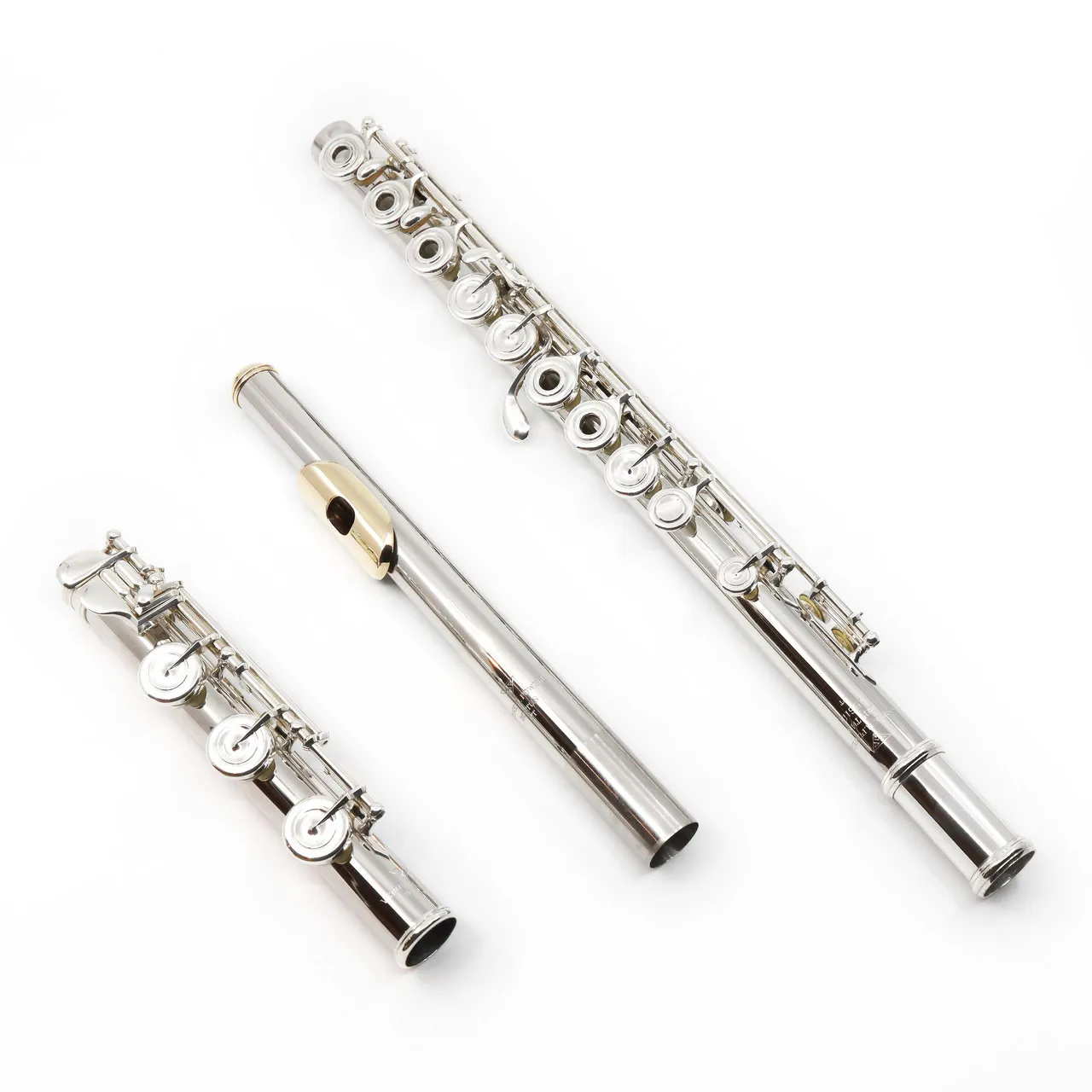 Verne Q. Powell Handmade Custom Flute in Platinum with Silver Mechanism - New