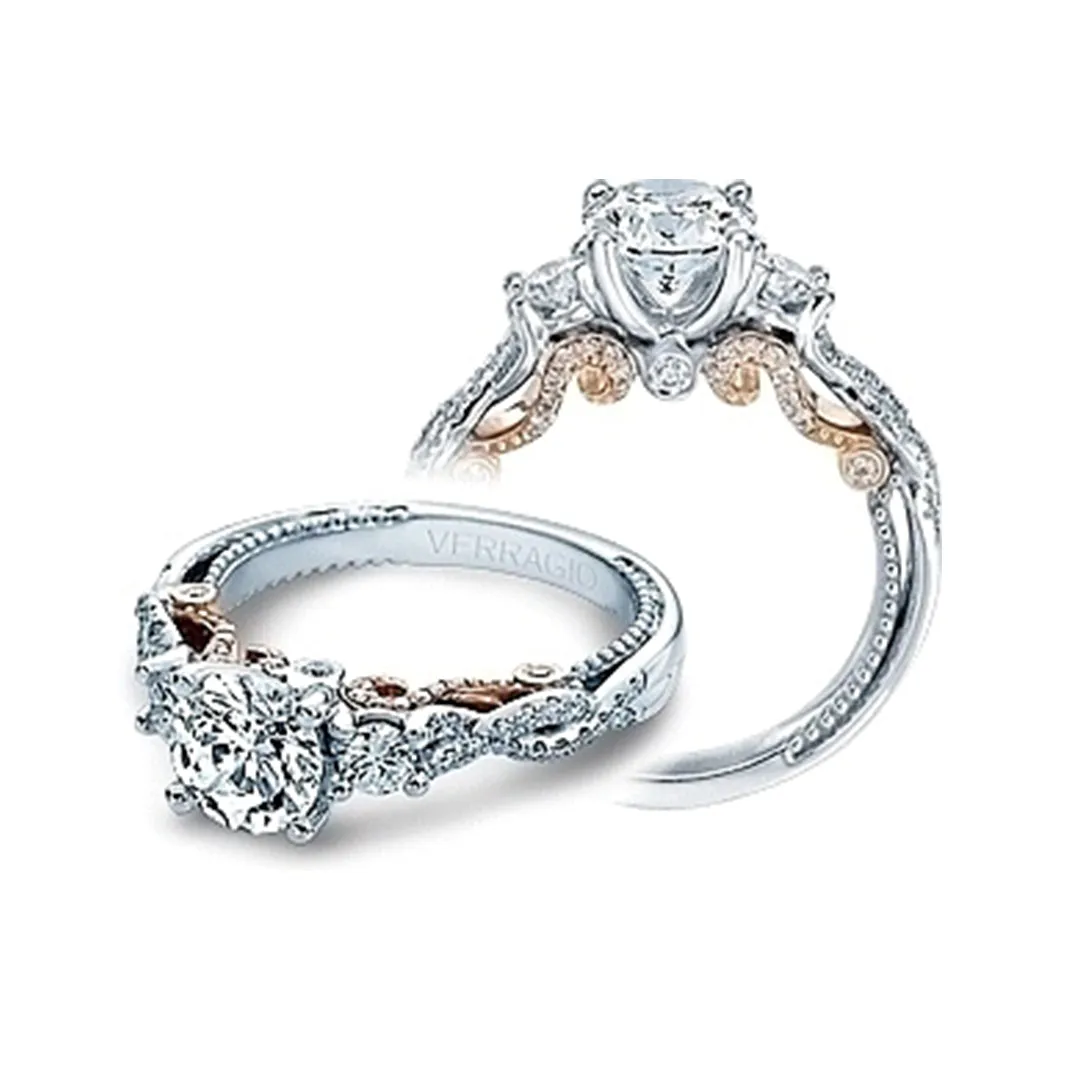 Verragio Three Stone Twist Engagement Ring