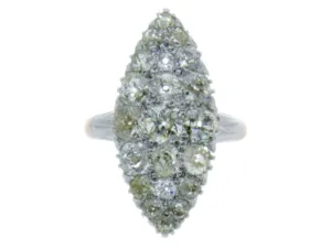 Victorian 3.00ct Diamond Navette Ring