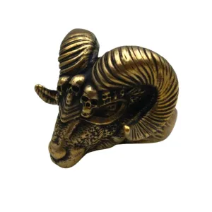 Viking ram bronze ring