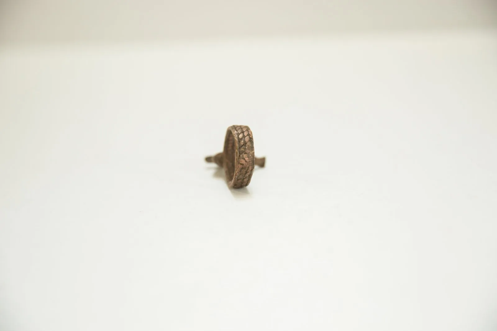 Vintage African Bronze Duck Ring