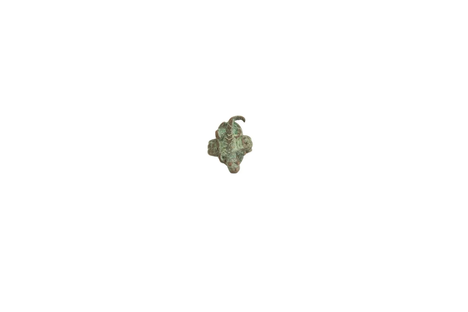 Vintage African Bronze Gecko Ring