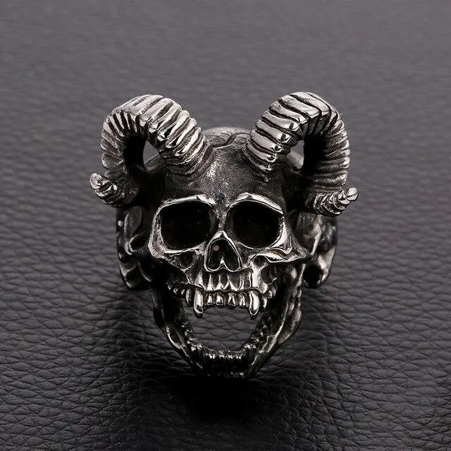 Vintage Gothic Biker Rings