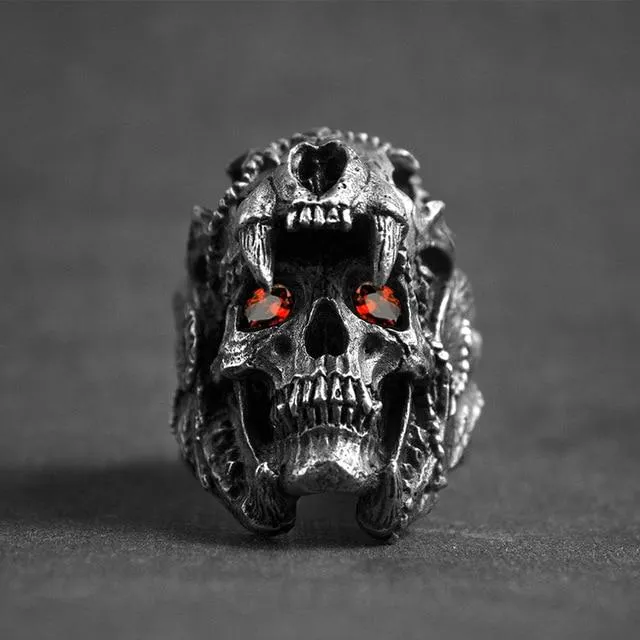 Vintage Gothic Biker Rings