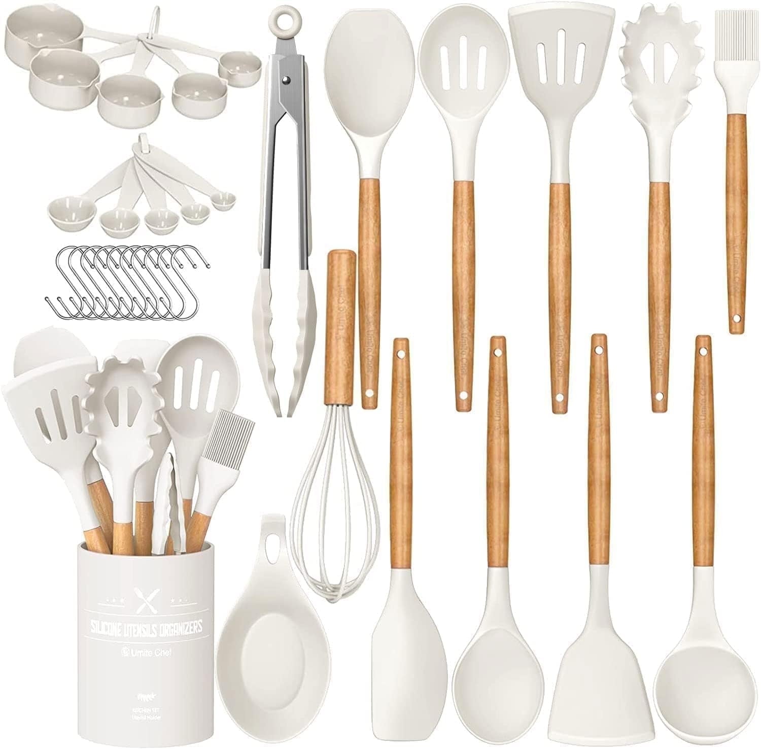 Kitchen-Cooking-Utensils-Set-33-pcs-Non-stick-Silicone-Cooking-Kitchen-Utensils-Spatula-Set-Holder-Wooden-Handle-Silicone-Kitchen-Gadgets-Utensil-Set_1b82c020-79b3-44fa-8bec-8ea532ec8 Kitchen Cooking Utensils Set, 33 pcs Non-stick Silicone Cooking Kitchen Utensils Spatula Set with Holder, Wooden Hand...